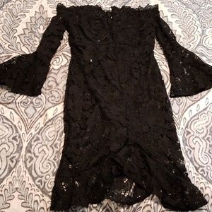 Lace up, off the shoulder dress